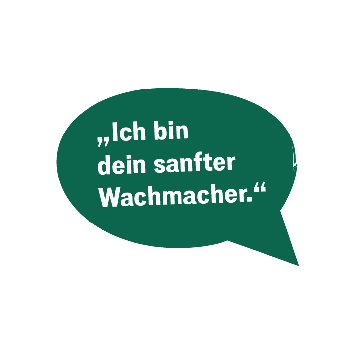 Sprechblase Zarte Crema, kräftiger Geschmack Aromatico gemahlen