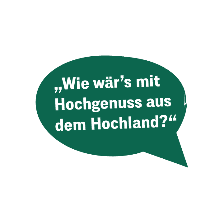 Sprechblase Wie wärs mit Hochgenuss aus dem Hochland? Seleccion Honduras ganze Bohne 375g