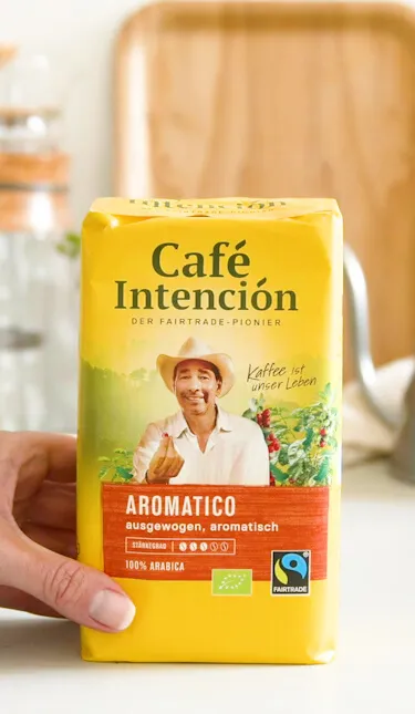 Darboven Espresso Cafe Intencion especial Fairtrade 12x500g ganze Kaffee-Bohne 