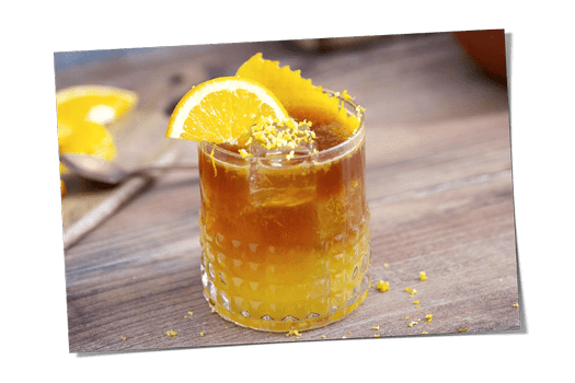 Cold brew tonic orange