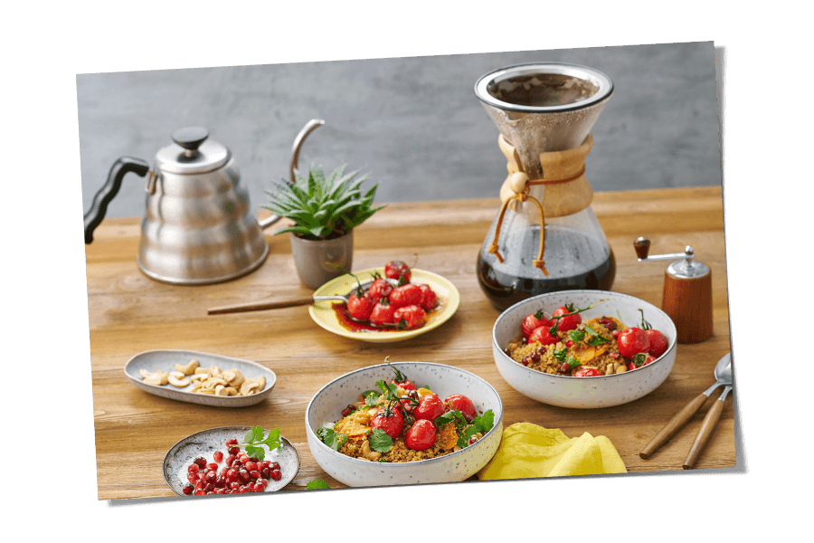 Rezept Couscoucs mit geschmorten Kaffee Tomaten