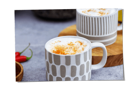 Spicy chili kakao latte